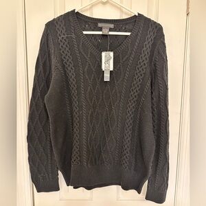 Preswick & Moore Charcoal Knit Sweater